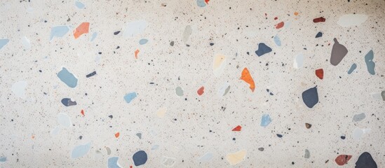 Poster - A textured background of a concrete terrazzo wall providing plenty of copy space image
