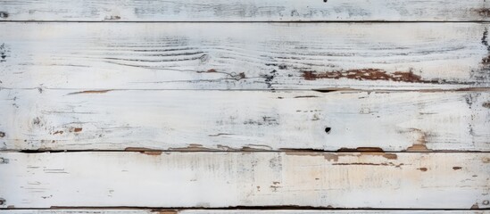 Aufkleber - A white paint on a wooden pallet texture seen from above providing a background with plenty of copy space for images