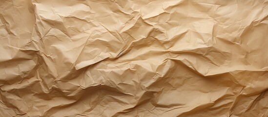 Poster - A crumpled brown paper with a textured surface offers ample copy space for images