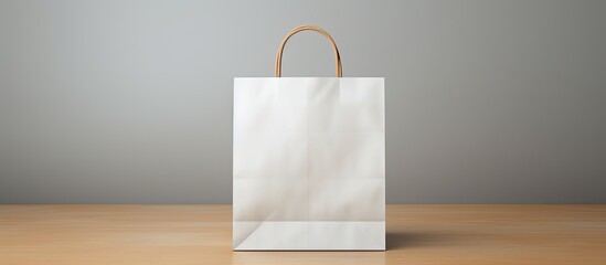 Aufkleber - A blank paper bag with ample copy space image for creating mockups advertising and branding backgrounds