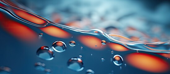 Aufkleber - Background image with water drops included in the scene. Creative banner. Copyspace image