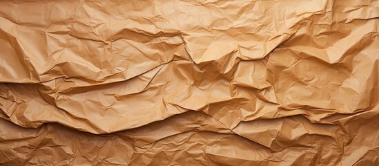 Poster - A crumpled brown paper with a textured surface offers ample copy space for images