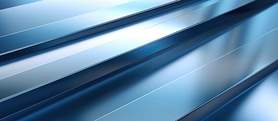 Poster - A sleek and polished background with the reflective properties of stainless steel perfect for copy space images
