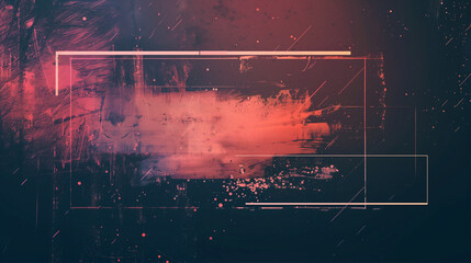 Poster - Retro background with copy space for text or images, banner and poster in retro aesthetics with dirt splashes and rectangular frame.	