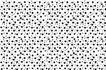 Sticker - A black and white image of a pattern of dots