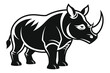 © mobarok8888 - Set of rhino Silhouette Design Vector Illustration on white background