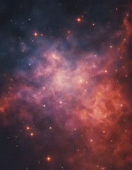 Wall Mural - nebula in deep space with stars