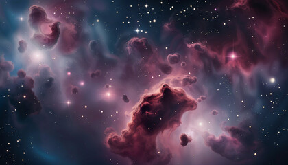 Wall Mural - nebula in deep space with stars