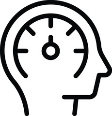 Poster - Personal development coach icon outline vector. Self development strategy. Skill improvement progress