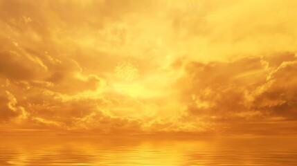 Wall Mural - beautiful gold sky landscape background
