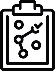 Poster - Personal growth strategy icon outline vector. Life balance guidance. Personality skills development