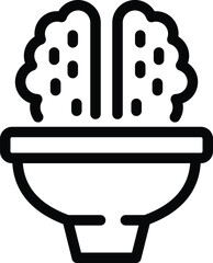Poster - intelligence development icon outline vector. personal skills improvement. motivation growth coachin