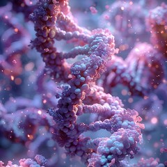 Intricate Molecular Structures of DNA Helix and Chromosome Strands in Human Cell Microscopic Close