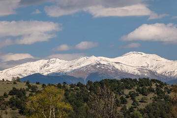 Sticker - snow covered mountains