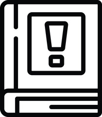 Poster - Frequently asked questions icon outline vector. Support page. Online information assistance