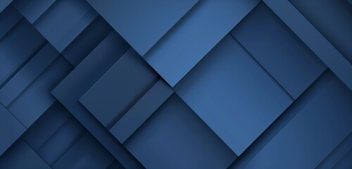 Leinwandbilder - Abstract background, clean lines and simple geometric shapes in shades of blue 
