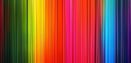 Fototapete - Abstract background, spectrum of colors in geometric striped pattern, incorporating every shade of the rainbow 