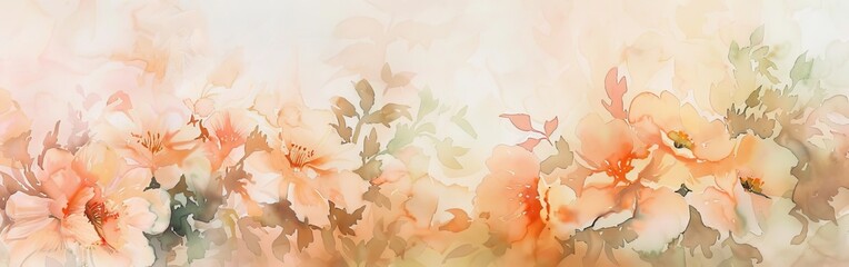 Aufkleber - A painting of a field of flowers with a yellow background. The flowers are in various sizes and are scattered throughout the painting. The overall mood of the painting is peaceful and serene