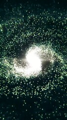 Poster - Animated abstract background. Abstract dynamic with white dots rhombus on transparent background. Motion modern animation.