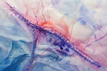 Aufkleber - Detailed view of artwork on paper. Suitable for creative projects