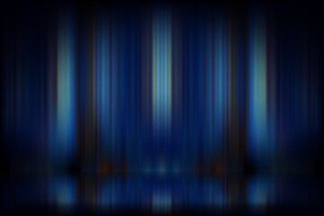 Poster - Abstract dark blue studio. Design product template. 3d vector mockup