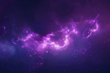 Poster - A stunning purple galaxy with a backdrop of twinkling stars. Perfect for space-themed designs