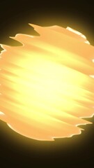 Fototapete - Motion graphics background with shapes and particles. Abstract sparkling animated background. Infinitely looped animation.