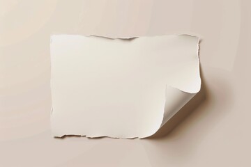 Sticker - A piece of paper with a curled corner, suitable for various design projects