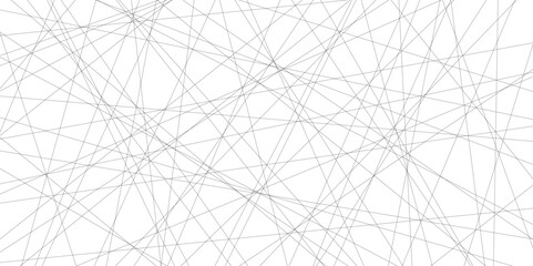 Fototapete - Abstract black lines with white background. Creative and geometric shape with white luxury pattern and paper texture design in illustration with white line background.