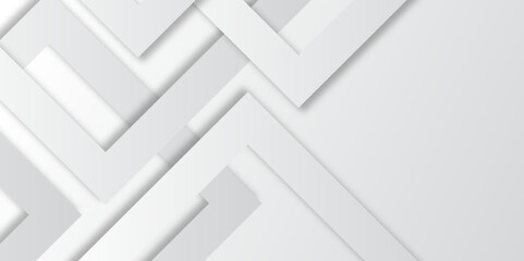 Poster - Abstract white and grey triangle overlay texture background. Modern elegant white gray banner background with creative design and shiny lines. Light gray triangle abstract subtle vector background..