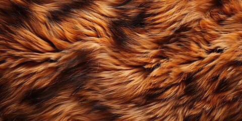close-up of fur texture background. natural brown fur texture.