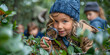 © DigitalDreamLab - Close-up of children exploring nature with magnifying glasses