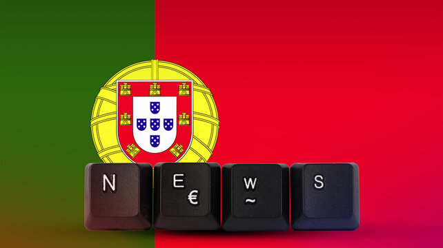 Portugal technology news concept, streamer headline, media terminology, news and media idea, News 