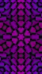 Poster - Motion graphics background with shapes and particles. Abstract sparkling animated background. Infinitely looped animation.