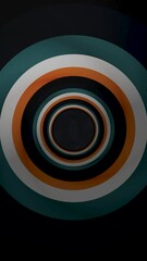 Poster - Abstract background with animated hypnotic colorful tunnel. Abstract colored tunnel background