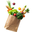 © Chaka_32 - grocery bag in air on transparent background