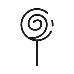 Sticker - Dessert Food Lollipop Line Icon