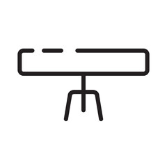 Poster - Dinner Furniture Kitchen Line Icon