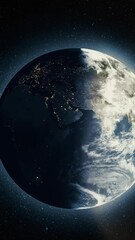Aufkleber - A picture of the earth from space with the Planet in the corner