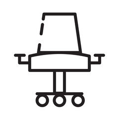 Sticker - Office Seat Work Line Icon