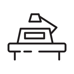 Sticker - Study Table Desk Line Icon