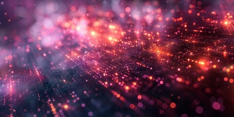 Colorful abstract background featuring lights and bokeh effects