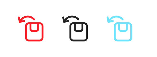 Wall Mural - Distributor icon set. Flat style. Vector icons