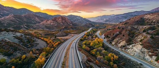 Wall Mural - Road in mountains