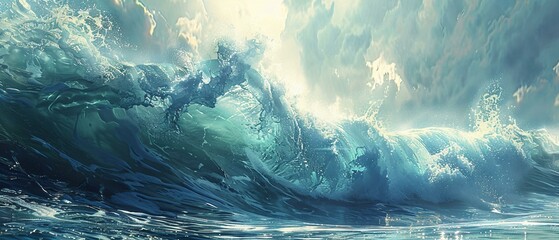Wall Mural - Ocean wave