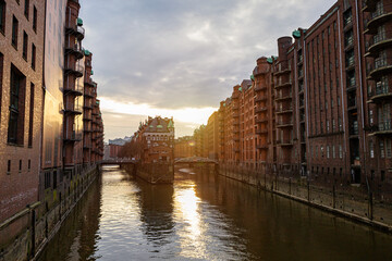 Sticker - Speicherstadt Hamburg, Germany