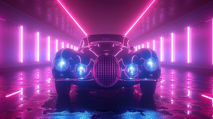 Wall Mural - car in night