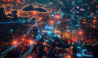 Poster - Networked data on the middle east's digital map