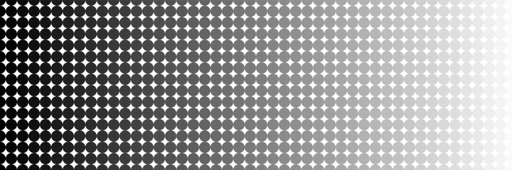 Poster - horizontal black circles bleneded to white for pattern and background.