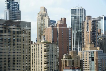  Urban skyline showing highrise buildings, possibly representing corporate growth